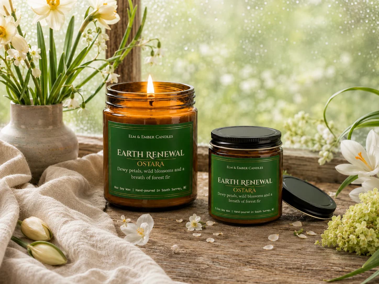 Earth Renewal Website Image - Ostara Soy Candle